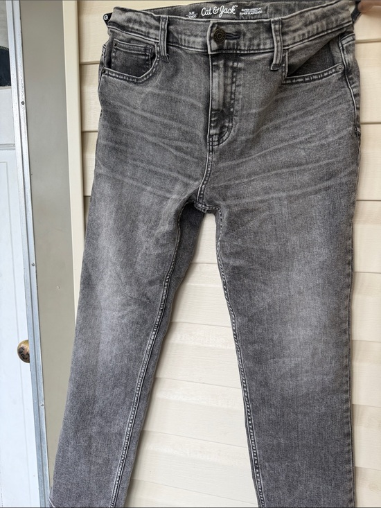 Cat & Jack Pants - Cat & Jack Men's Grey Slim Straight Jeans